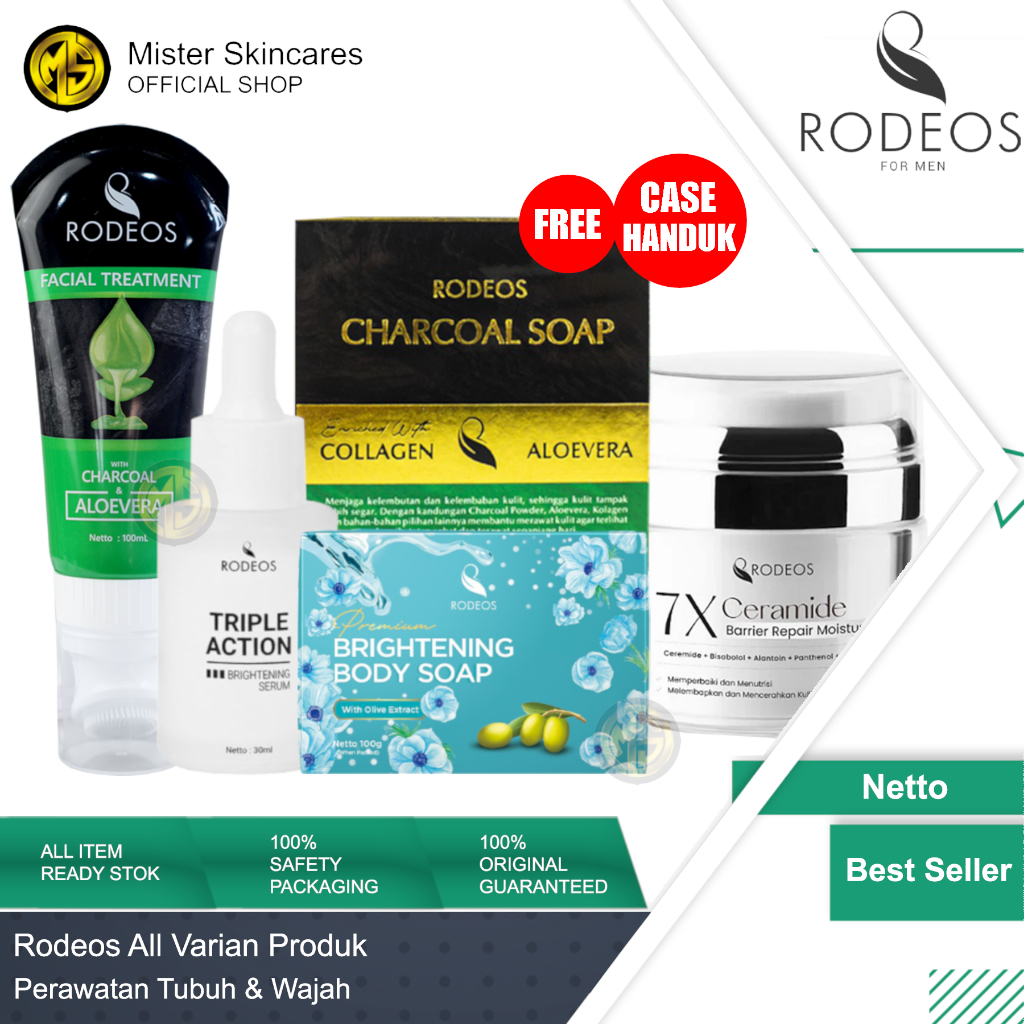 RODEOS Rodeos men Charcoal Soap Sabun Wajah Pria Wanita Anti Jerawat Komedo Kusam