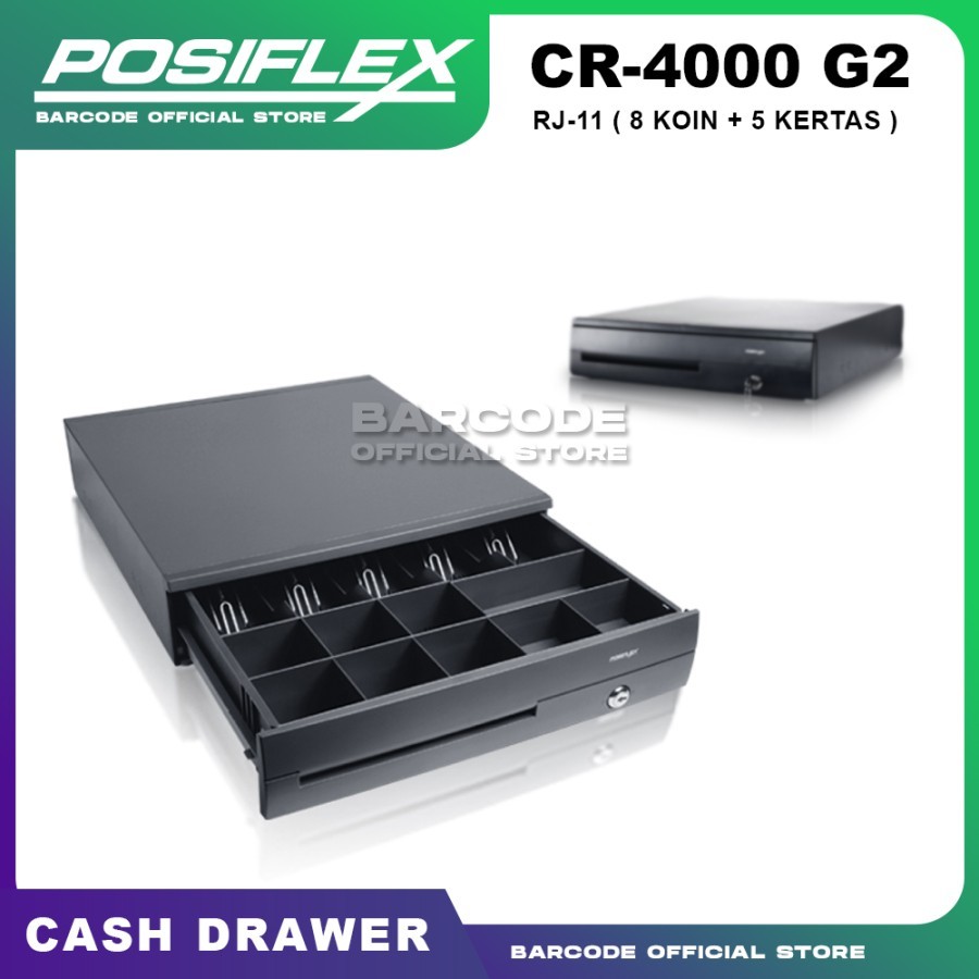 Jual Cash Drawer Laci Uang Posiflex CR4000 CR 4000 Port RJ-11 | Shopee ...