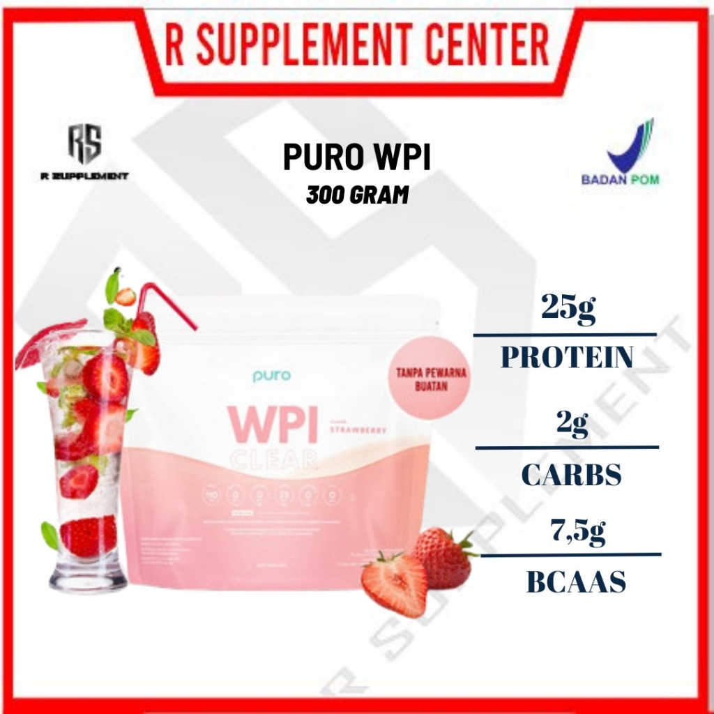 Jual Puro WPI ISOPRO Clear Whey Protein Isolate 300gr Iso Pro | Shopee ...
