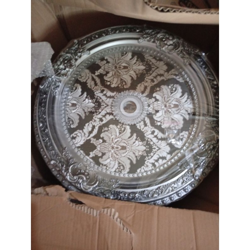 Jual ORNAMEN LAMPU PLAFON PVC 60 CM X60 CM | Shopee Indonesia