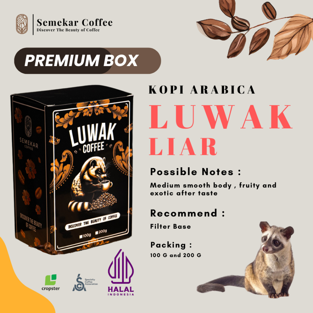 コーヒー ARABICA LUWAK LIAR 200G ARABICA LUWAK LIAR 200G