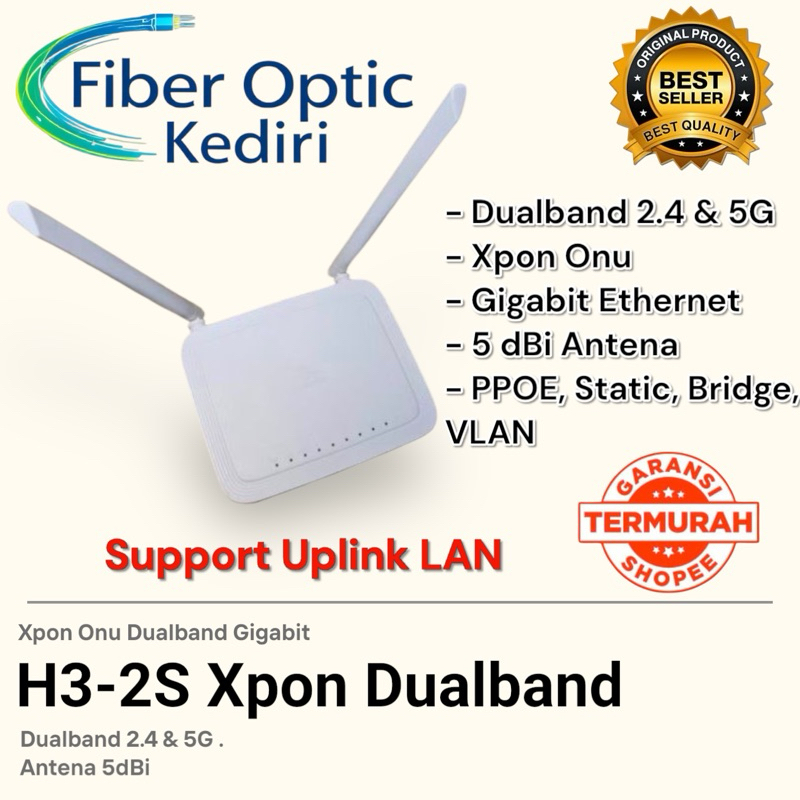 Jual H3-2S xpon onu dualband 2.4 & 5G gigabit ethernet epon gpon ...