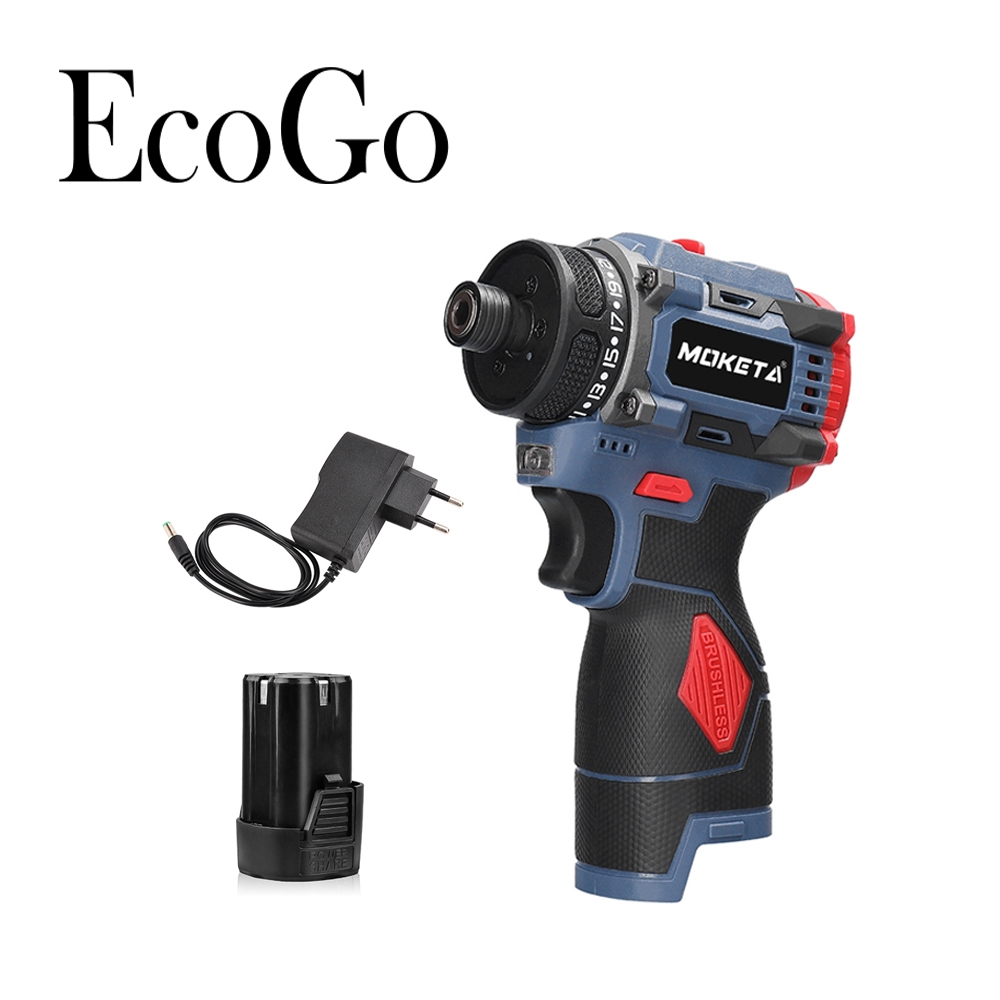 Jual EcoGo Baterai litium tanpa sikat Cordless Screwdriver 600Nm impact ...