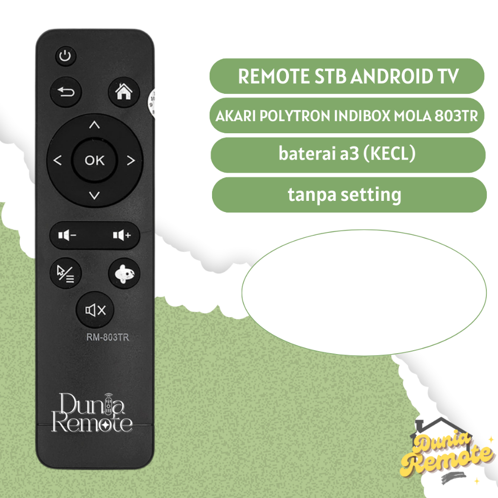 Jual Remot Remote STB Android Box MOLA RM 803tr TV XL Home Akari ...