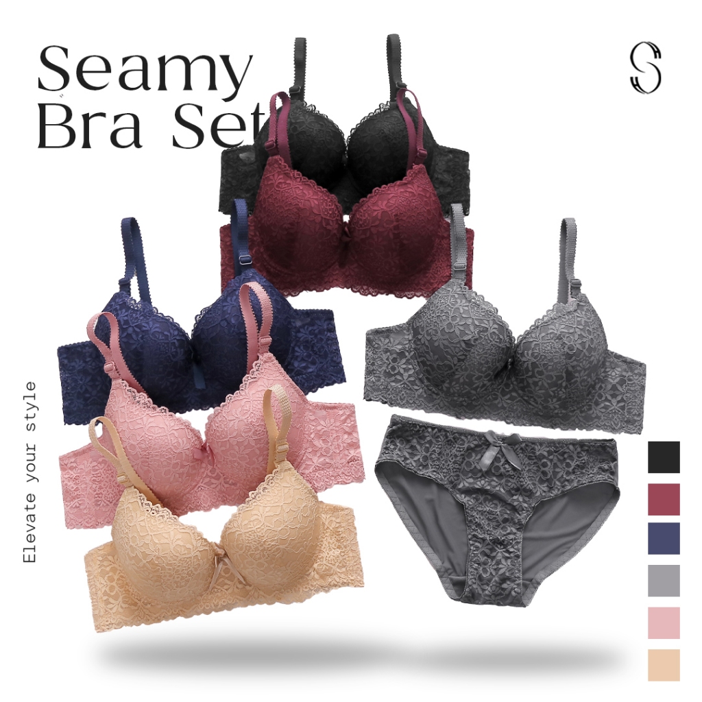 Jual Halostylo Seamy Bra [ SET ] - BRA + PANTIES - 742 | Shopee Indonesia