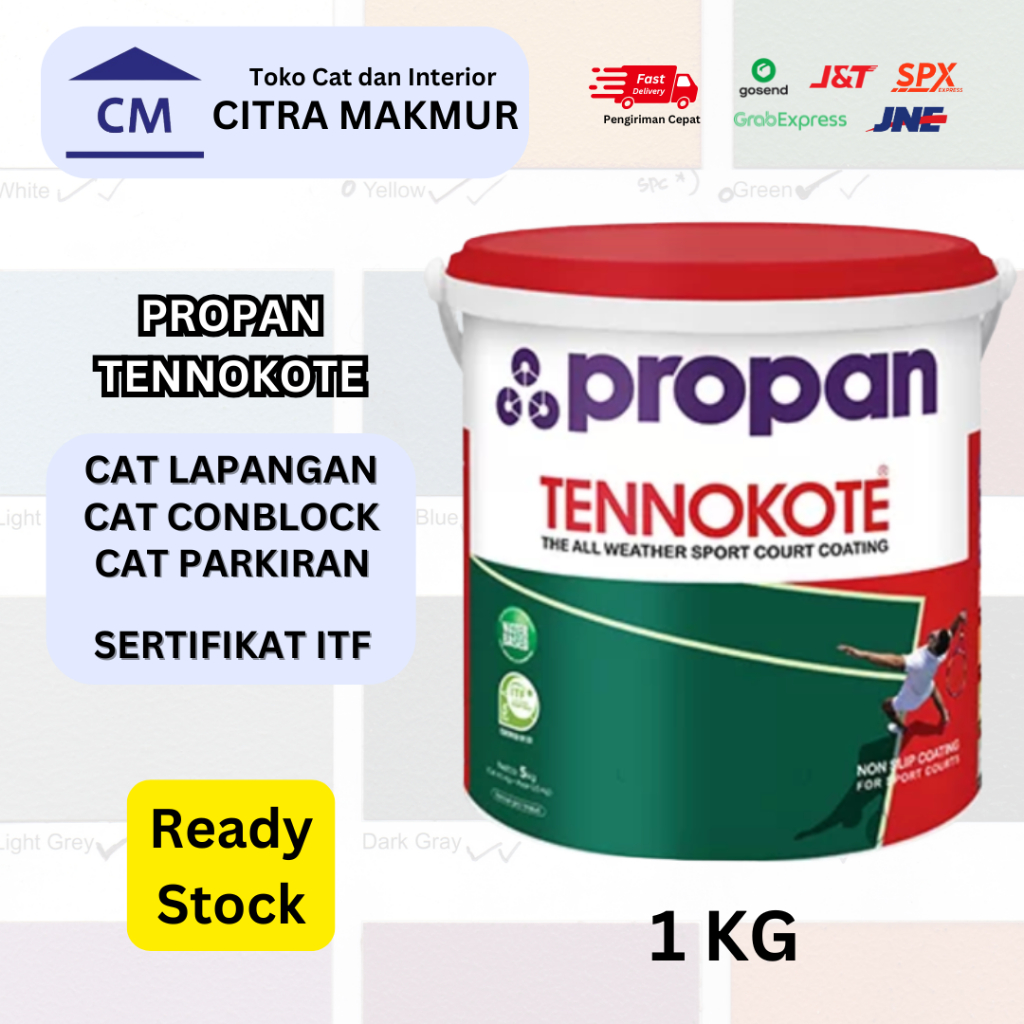 Jual Propan TENNOKOTE - 1 Kg (Cat Lapangan Propan Bersertifikat ITF ...