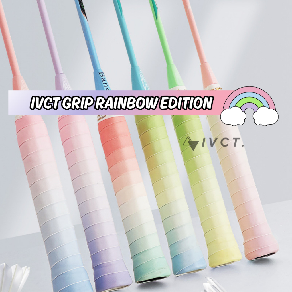 Jual IVCT Rainbow Grip Karet Badminton Tennis Padel Original | Shopee ...