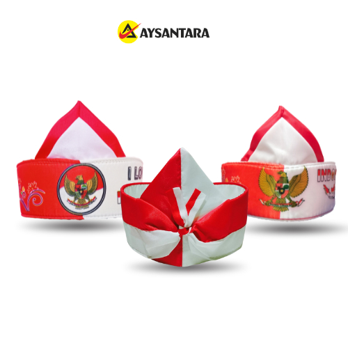 AYSANTARA Ikat Kepala Merah Putih Anak Dan Dewasa Topi Pesta Karnaval 17 Agustus Bando Bandana