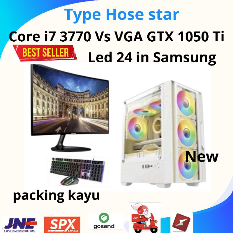 I7 3770 Gta 1050 Ti Jual PC Gaming Editing I7 3770 Ram 16 Gb Vga GTX