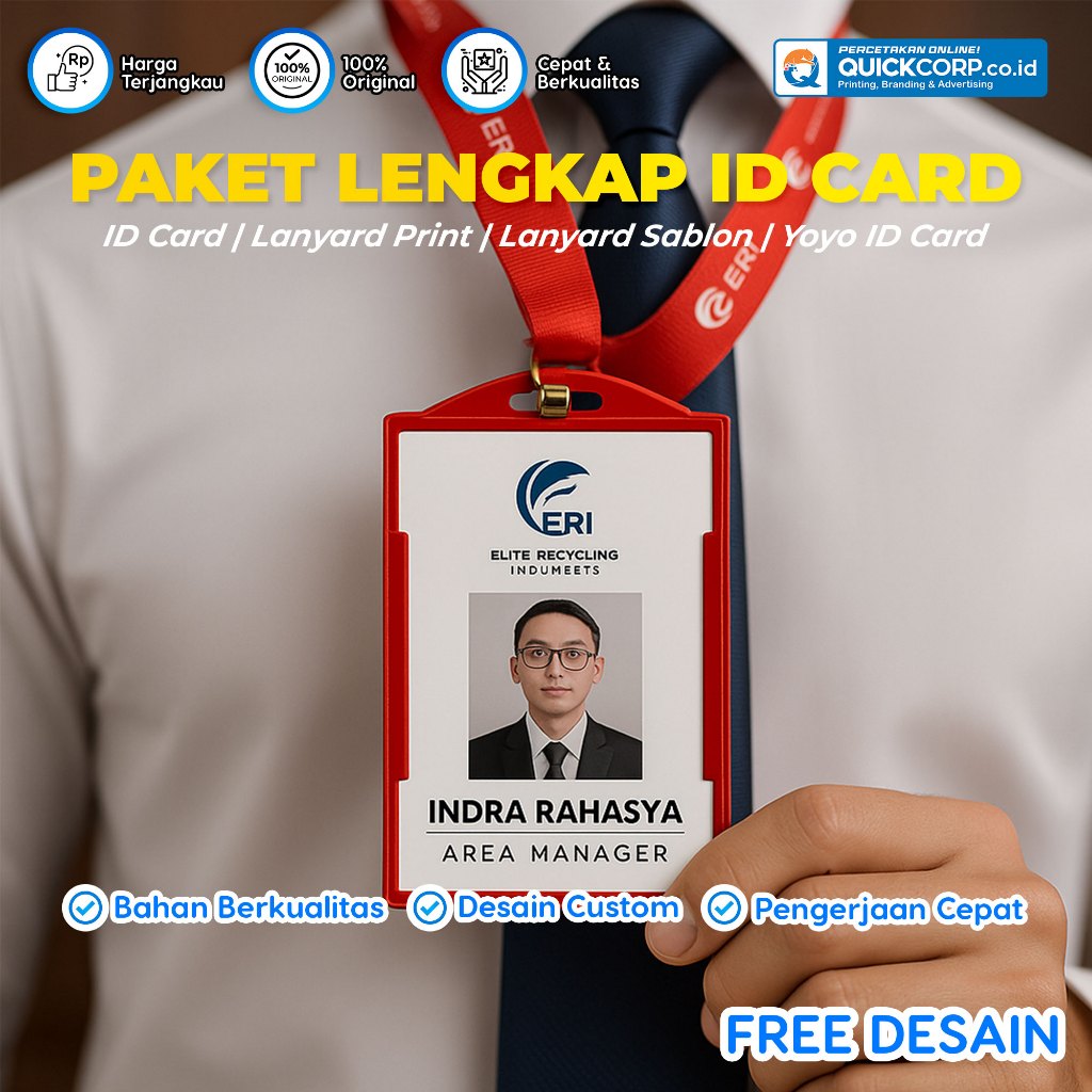 Jual ID Card Set Lengkap (LANYARD, FRAME, DAN ID CARD) - ID Card Full ...