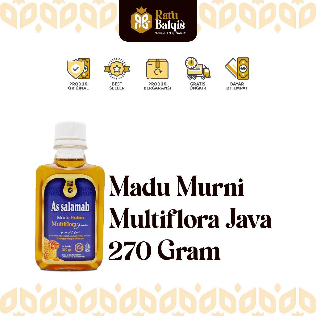 Jual Madu Hutan Multiflora Java As Salamah 270 Gram Original | Shopee ...