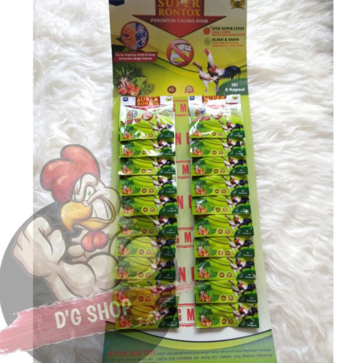 Jual Obat Jamu ayam SUPER RONTOK Super Rontox Obat Cacing Ayam 1 ...