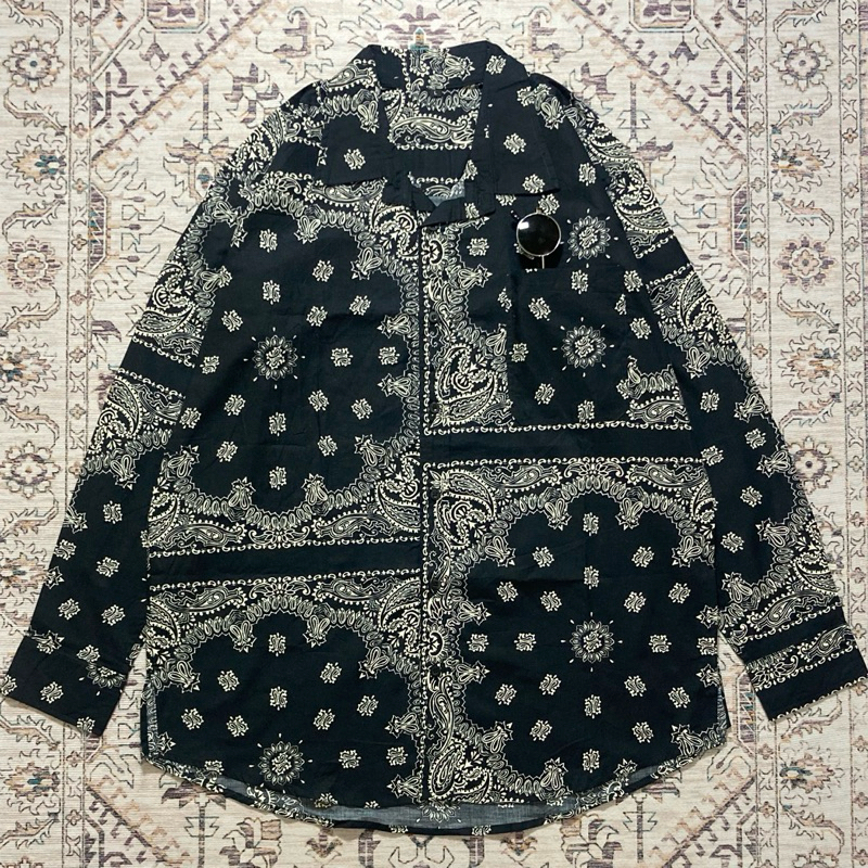 Jual Bandana Pattern Long Sleve Black | Shopee Indonesia