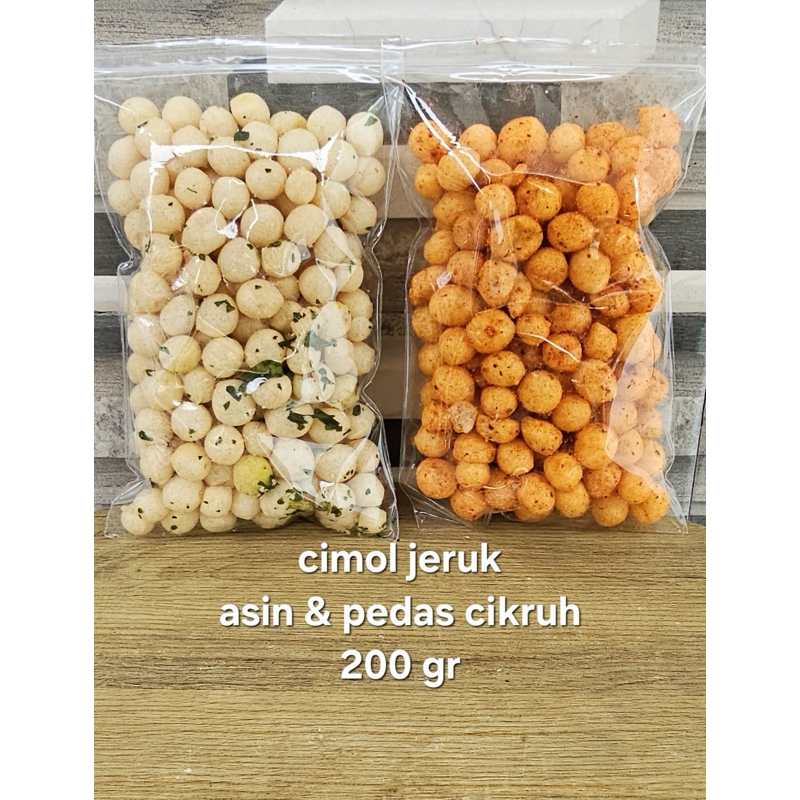 Jual cimol jeruk asin dan pedas 200gr (random) | Shopee Indonesia