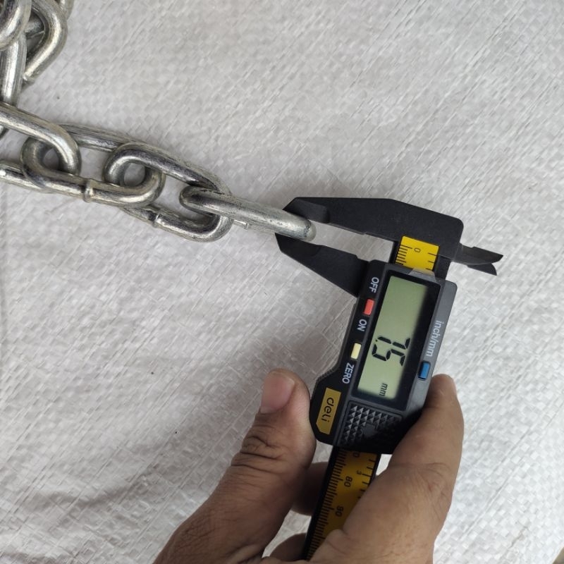 Jual Rantai Kapal Rante gembok pagar besi galvanis tebal dan kuat 3 mm ...