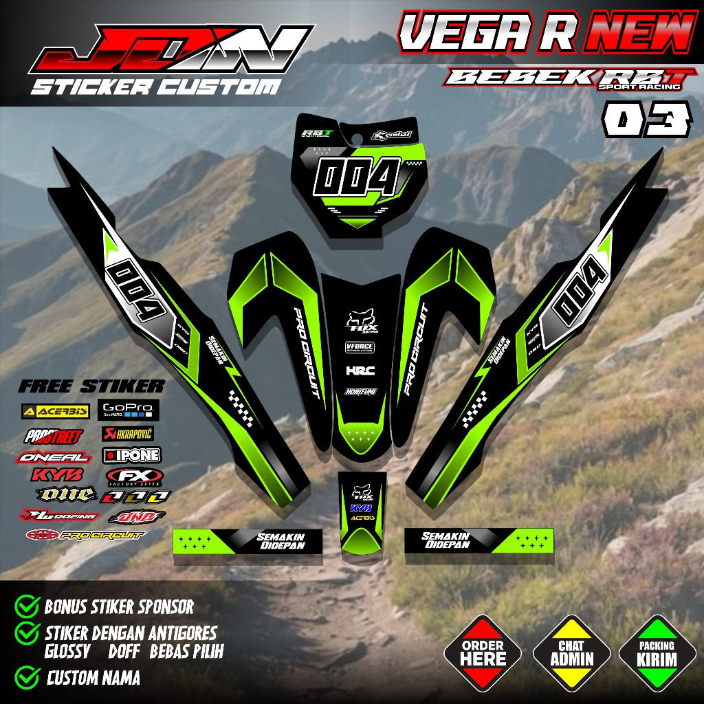Jual STRIPING RBT VEGA R NEW MODIFIKASI SUPERMOTO HIGH RESOLUSI BEBAS ...