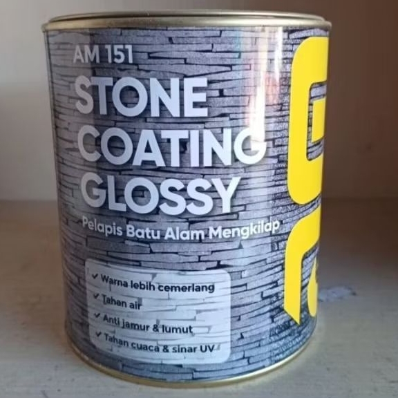 Jual Am 151 Stone Coating Glossy 1 Liter | Shopee Indonesia