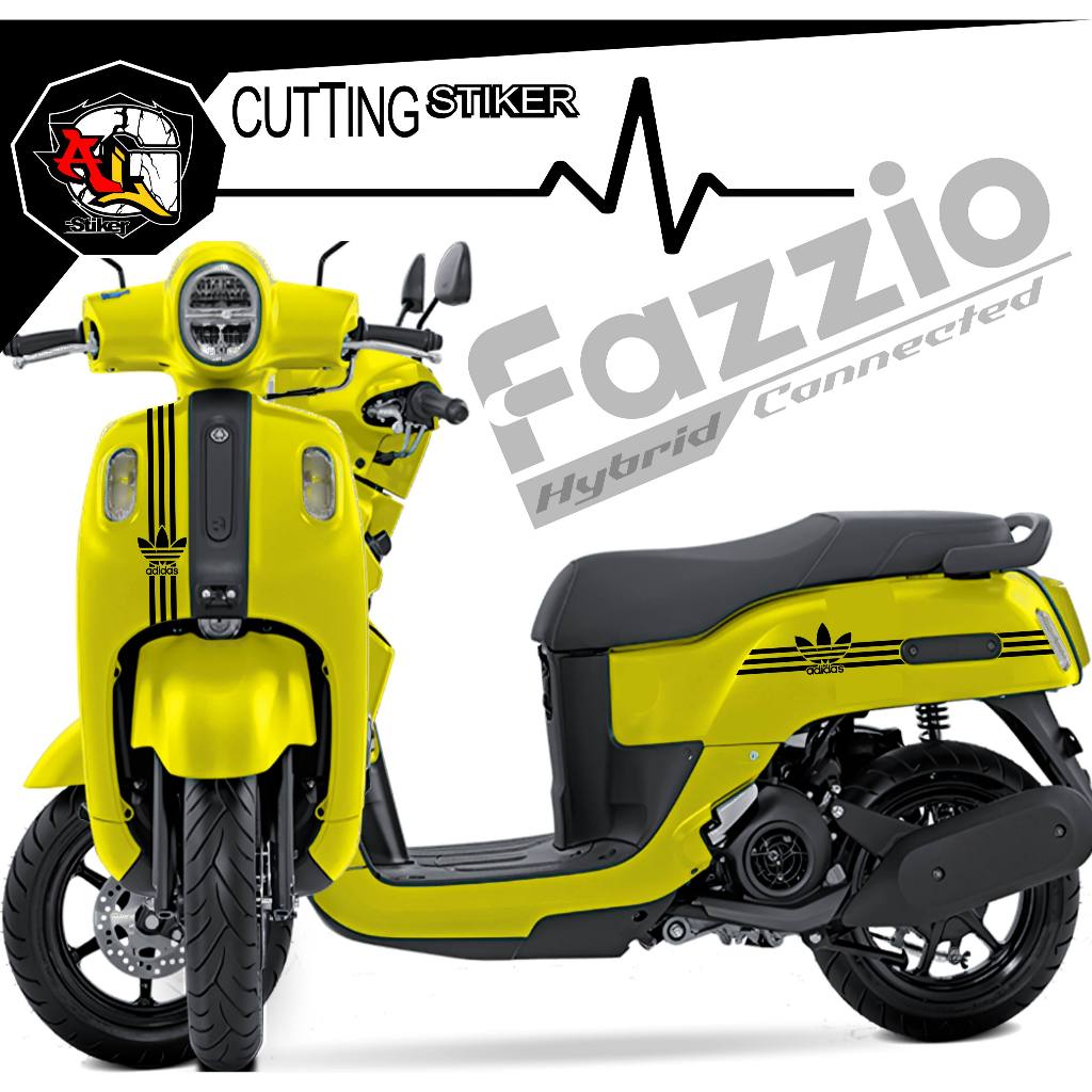 Jual STICKER CUTTING/STIKER LOGO/535/STIKER FAZZIO LOGO ADIDAS/STIKER ...