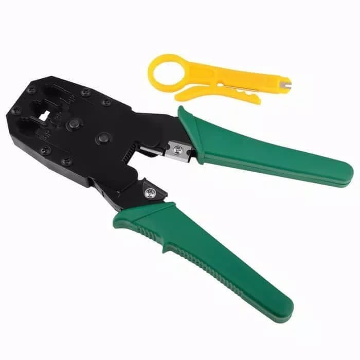 Jual Paket Rakit LAN Cat6 Connector RJ45 Plus Tang Crimping | Shopee ...