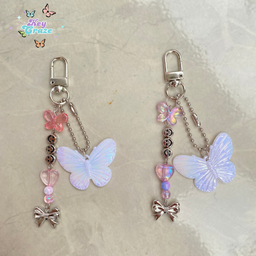 Jual [COD] Keychain/Gantungan Kunci Retro Flutter by KeyCraze | Shopee ...