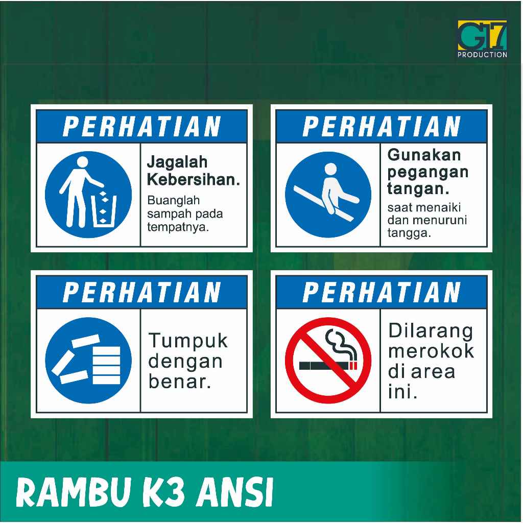 Jual Stiker Safety Sign Rambu K3 Ansi | Shopee Indonesia