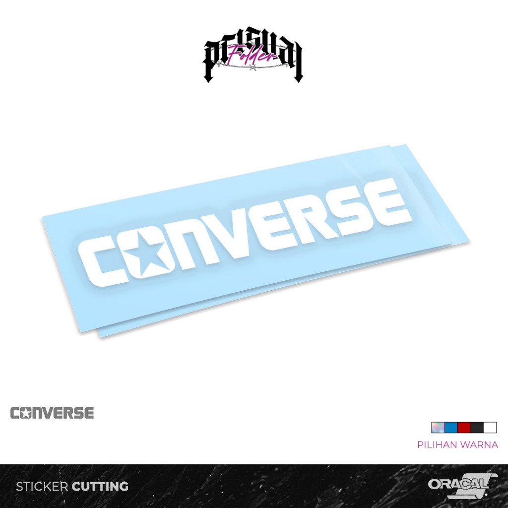 Jual Sticker Converse | Stiker Cutting | Stiker Reflektif | Shopee ...