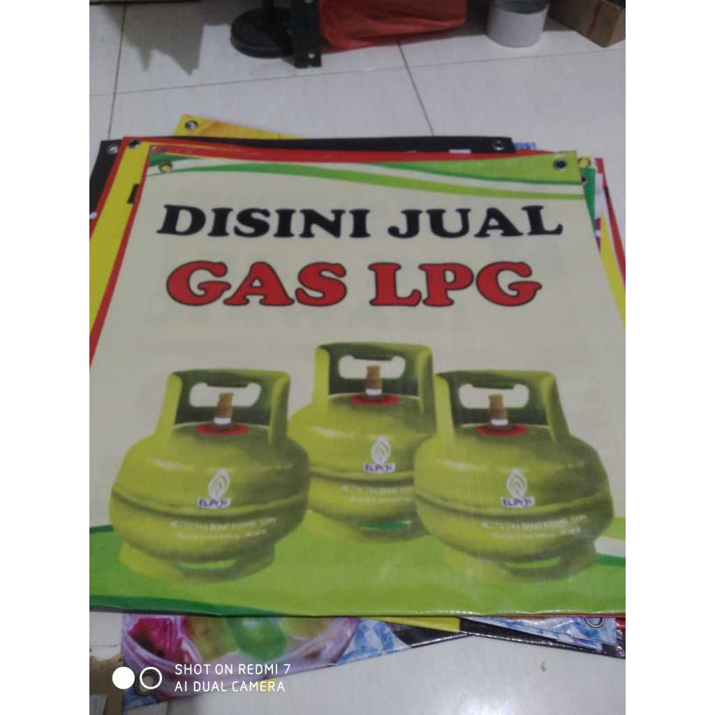 Jual BANNER/SPANDUK JUAL GAS LPG SIAP PAKAI DAN CUSTOM | Shopee Indonesia