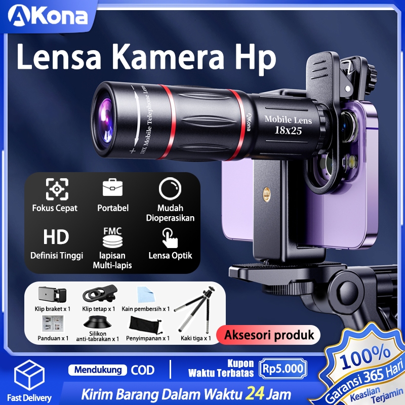 Jual Akona Lensa Kamera Hp Apexel 28x Zoom Paduan Aluminium Lensa Tele ...