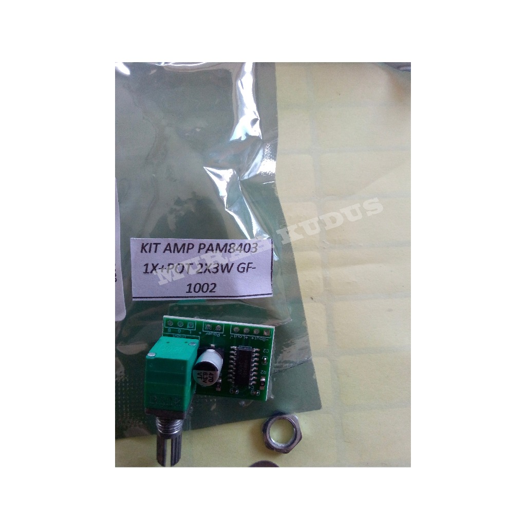 Jual KIT MODUL AMPLIFIER PAM8403 1X+POT 2X3W GF-1002 | Shopee Indonesia