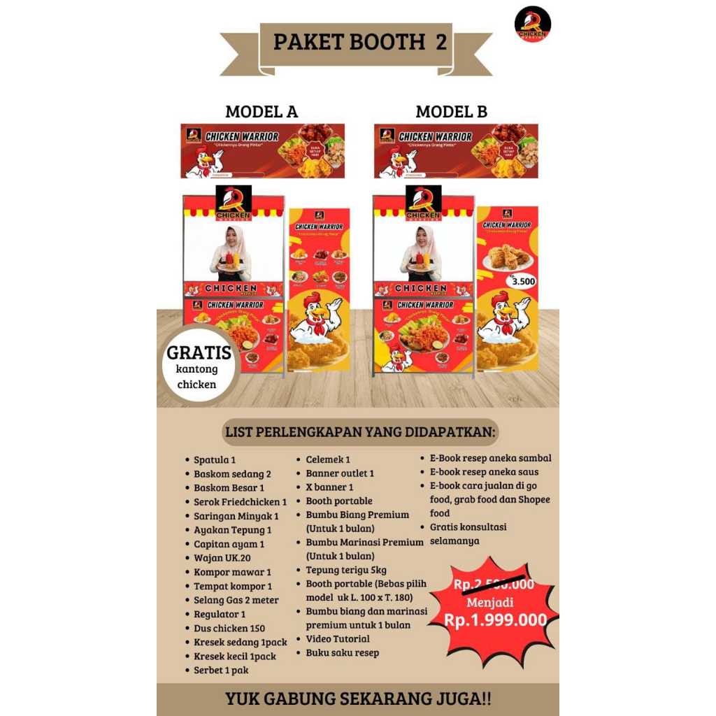 Jual Paket Kemitraan Booth 2: Peluang Bisnis Ayam Goreng dalam Kemasan ...