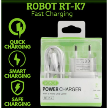 Jual Robot RT-K7 Adaptor Charger 5V/1A With Cable Micro USB | Shopee ...