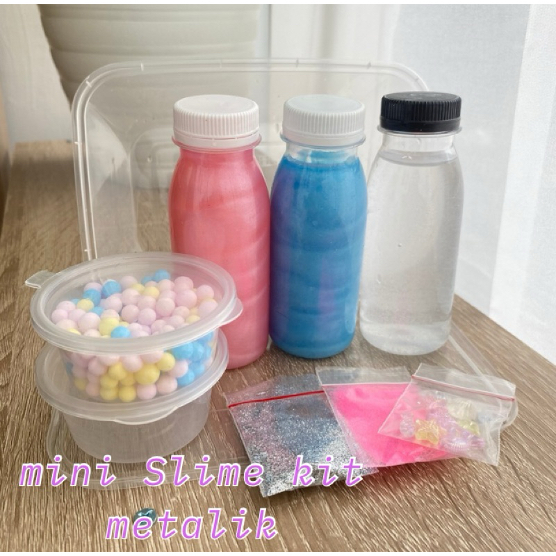Jual Mini Slime Kit Metalik (bisa req warna) | Shopee Indonesia