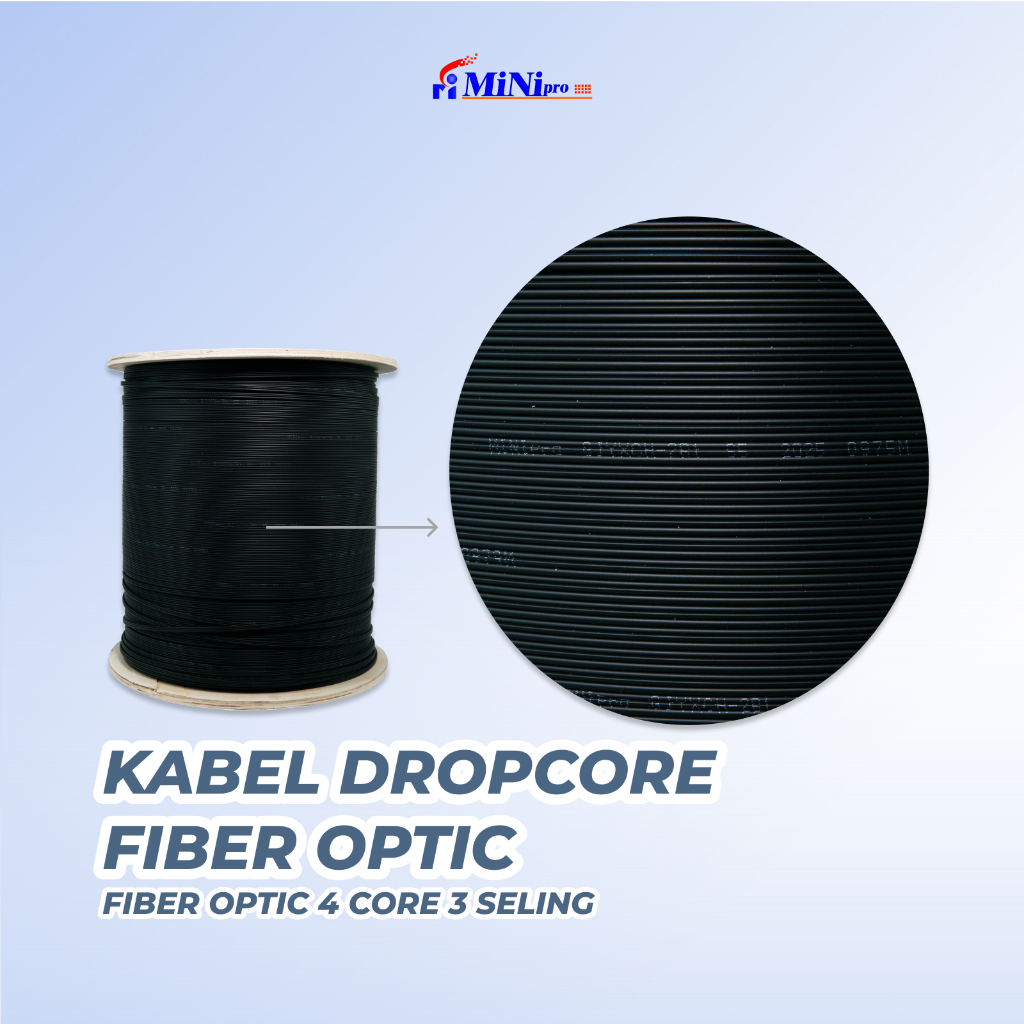 Jual Minipro Kabel Dropcore Fiber Optic 4 Core 3 Seling 1000M | Shopee ...