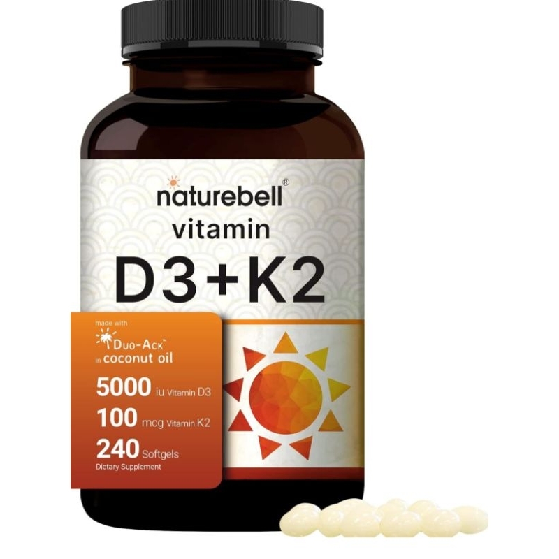 Jual FlashSale!! NATUREBELL VITAMIN D3K2 5000iu Original USA D3 5000IU ...