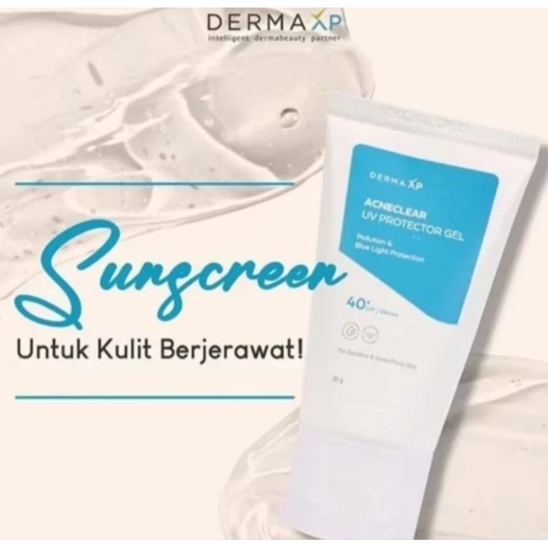 Jual Derma XP AcneClear UV Protector Gel SPF 40 + PA +++ for Sensitive ...