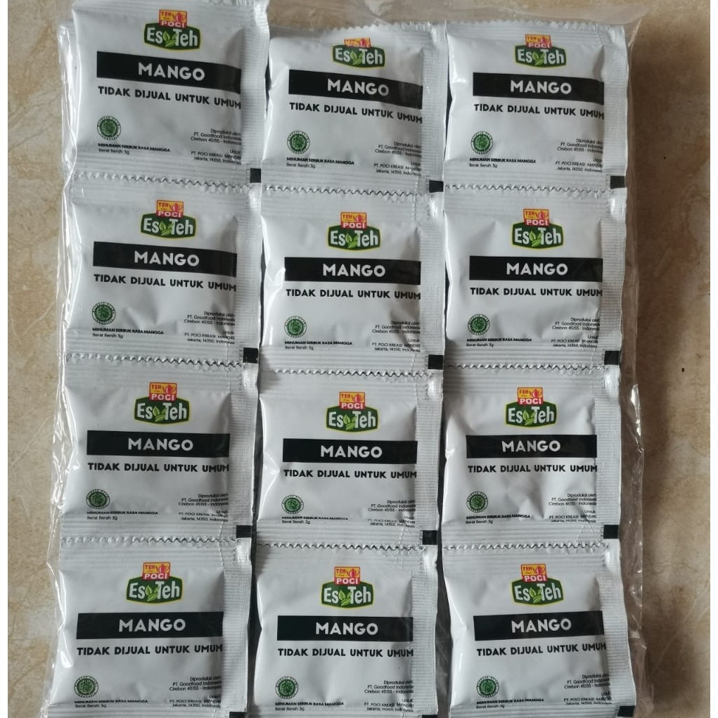 Jual serbuk rasa teh poci apel anggur jeruk mangga, RENCENG (10sach ...