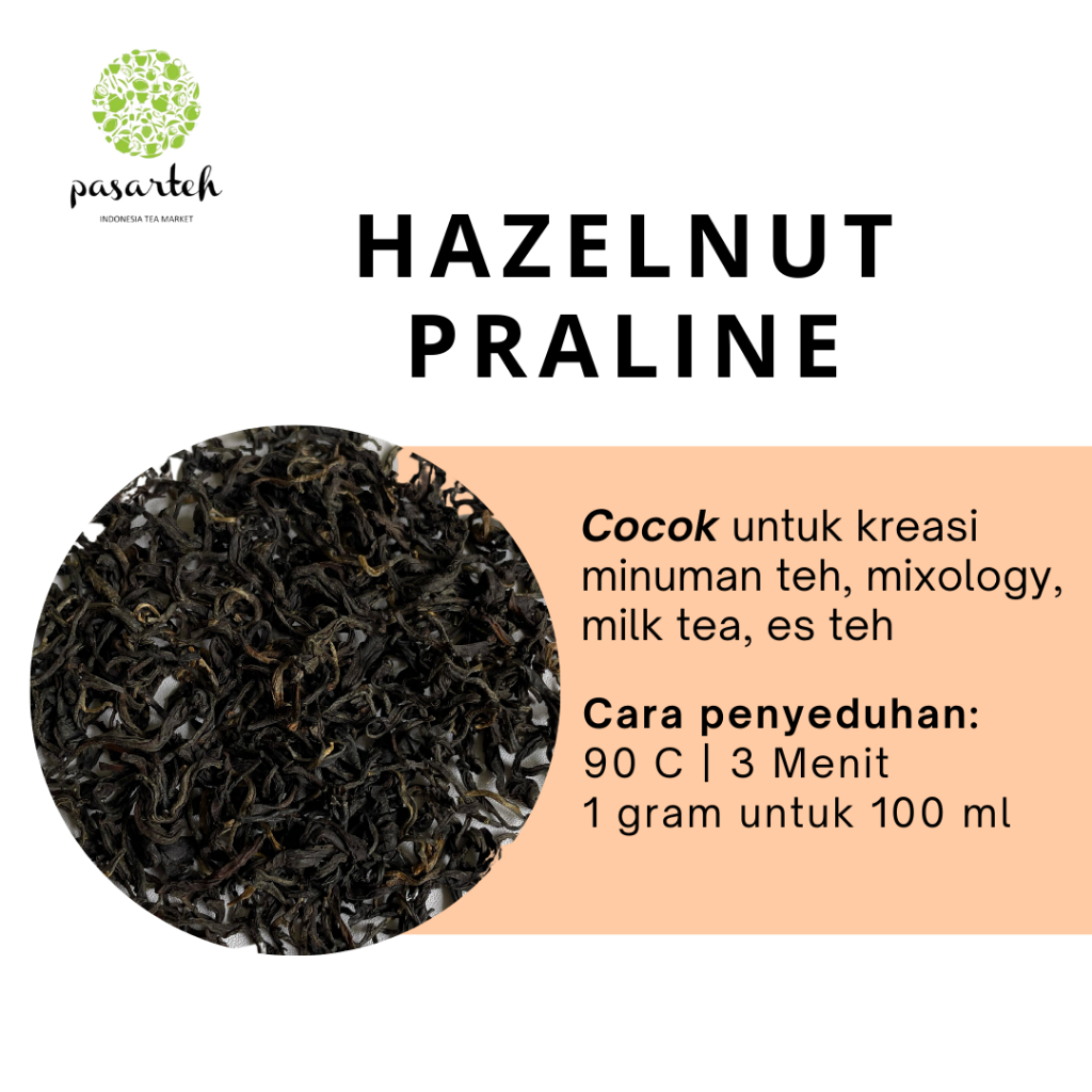 Jual [ pasarteh ] Hazelnut Praline Tea Leaves | Hazelnut Tea ...
