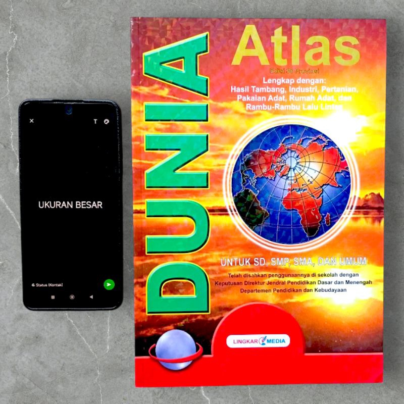 Jual Buku ATLAS Indonesia dan Dunia Ukuran Besar A4 Edisi 38 Provinsi ...