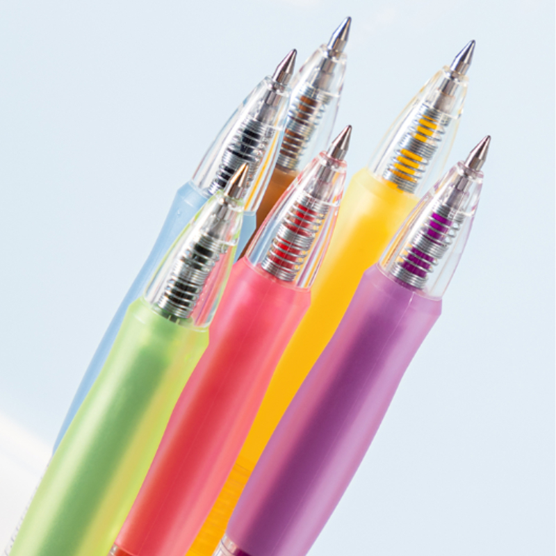 Deli Pulpen Gel Warna  / Color Gel Pen Pulpen Cetek 0.5mm Warna Cerah Vivid Comfortable Grip SA500 (6)