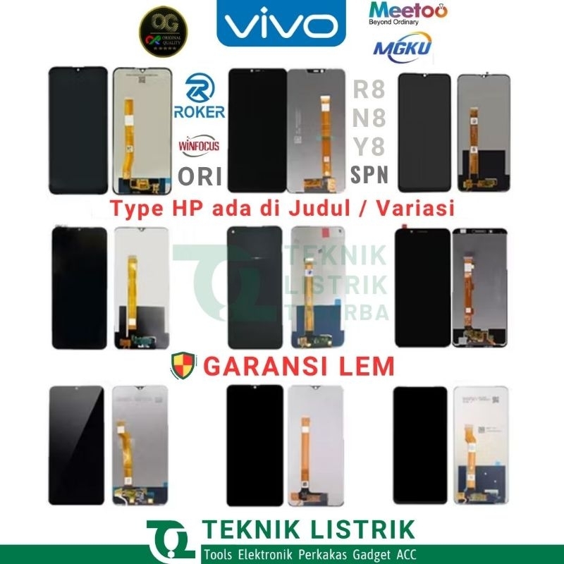 Jual LCDT Touchscreen Vivo Y11 Y12 Y15 Y16 Y17 Y21 Y12i Y02S Y3 Y21S ...