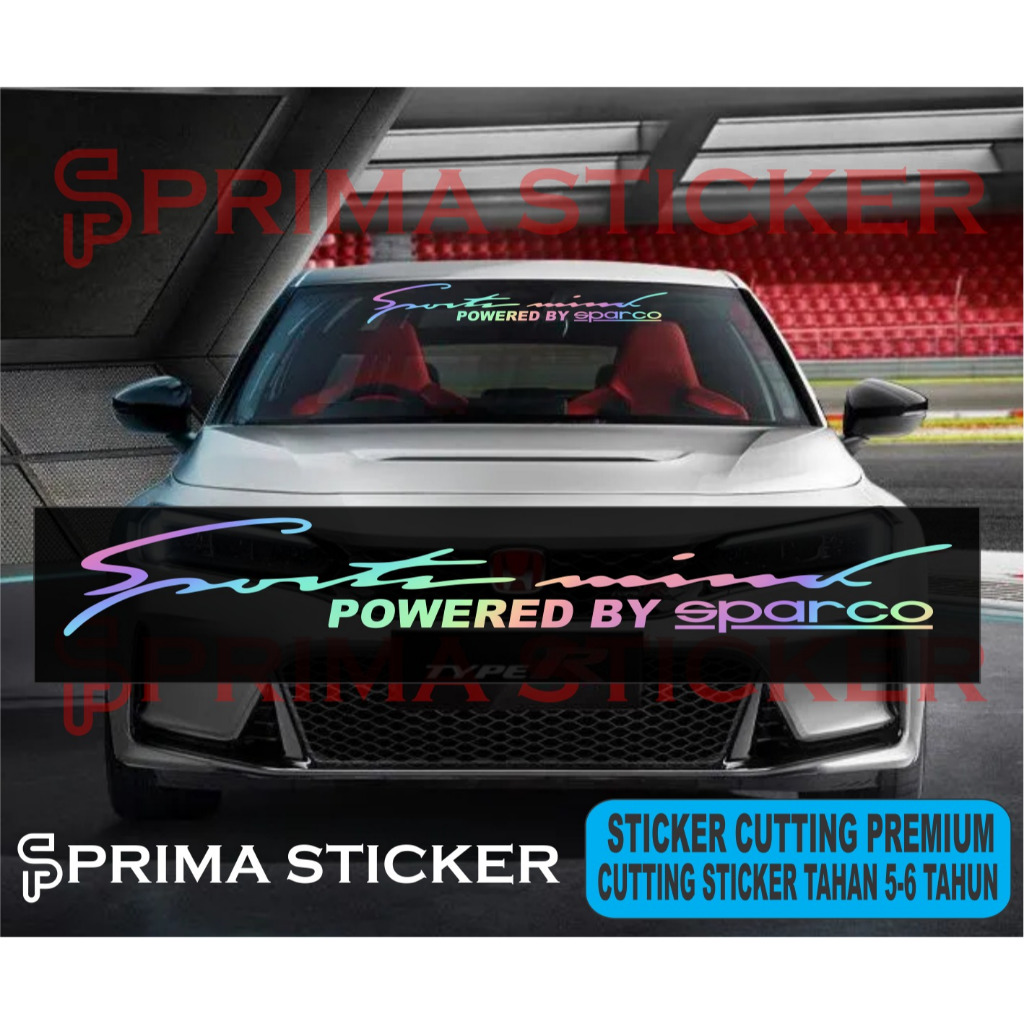 Jual promo stiker kaca depan mobil powerd by spot eparco stiker kaca ...