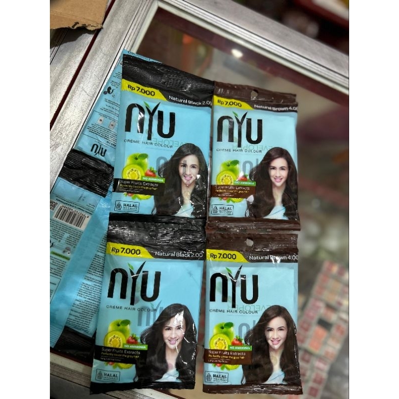Jual NYU HAIR COLOR SASET 20ML+20GR | Shopee Indonesia