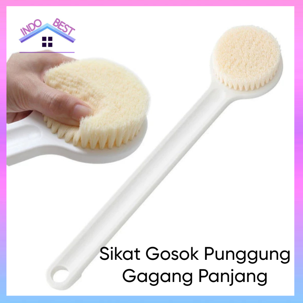 Jual Indoboss | Sikat Gosok Punggung Gagang Panjang Bath Brush Shower ...