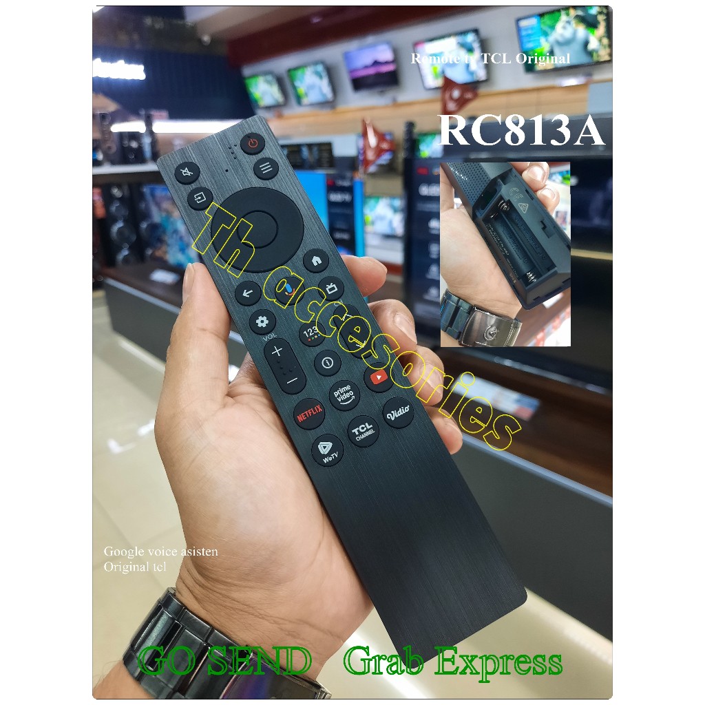 Jual Remote tv Tcl Smart tv Google tv Original RC813A | Shopee Indonesia