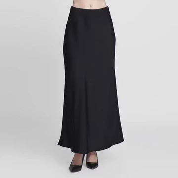 Rok Satin Silk Premium Satin Skirt Midi Panjang Rok Kerja Kuliah Wanita Korean Style Basic