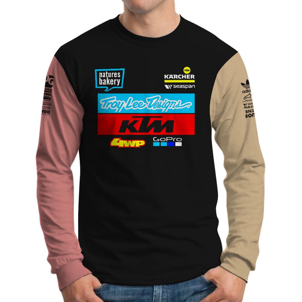 Jual Kaos Lengan Panjang Pria Gopro Ktm Racing Team Motor Trail