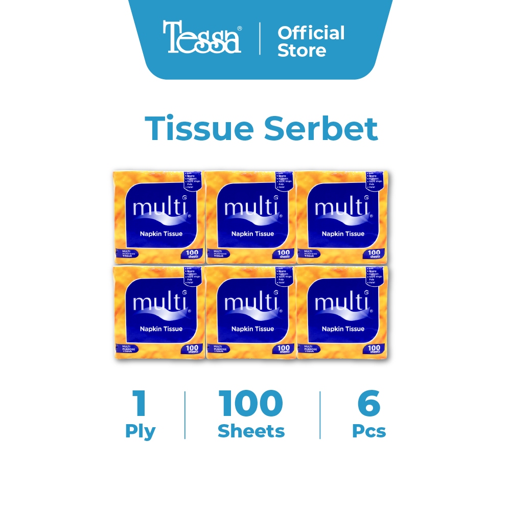 Jual Tissue Multi Napkin Lunch 100s 1p - 6 pcs | Shopee Indonesia
