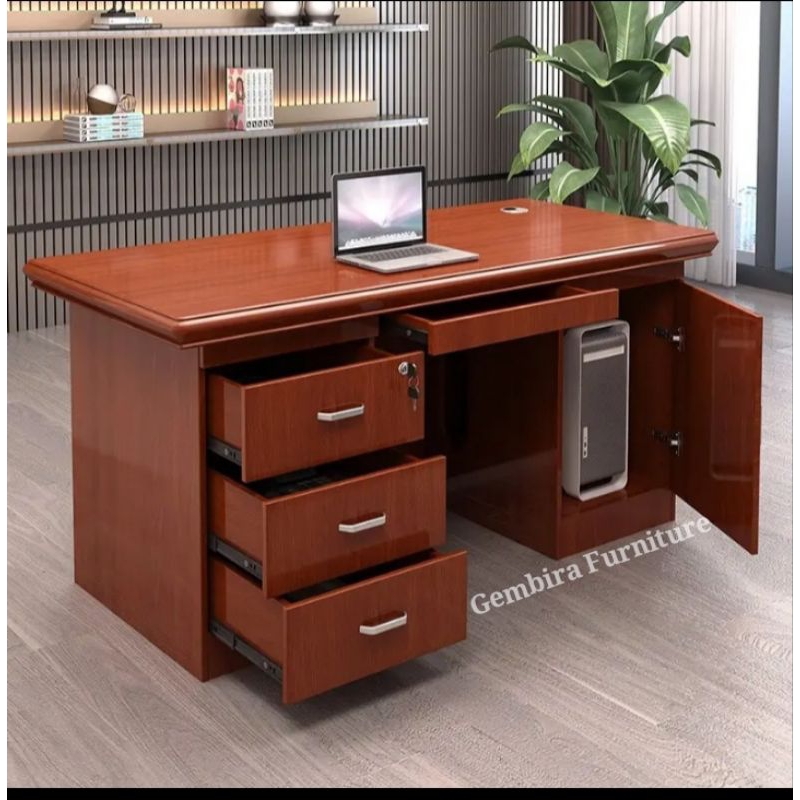 Jual Meja kantor office ofice manager menejer staf Ready Meja tamu kayu ...