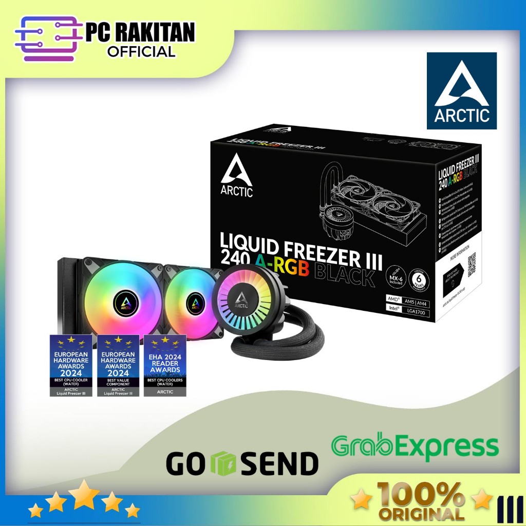 Jual ARCTIC CPU AIO COOLER LIQUID FREEZER III 240 ARGB (240MM RADIATOR ...