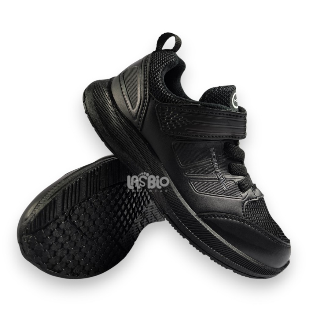 Homyped Sepatu Sekolah Anak All Black Size 31-40